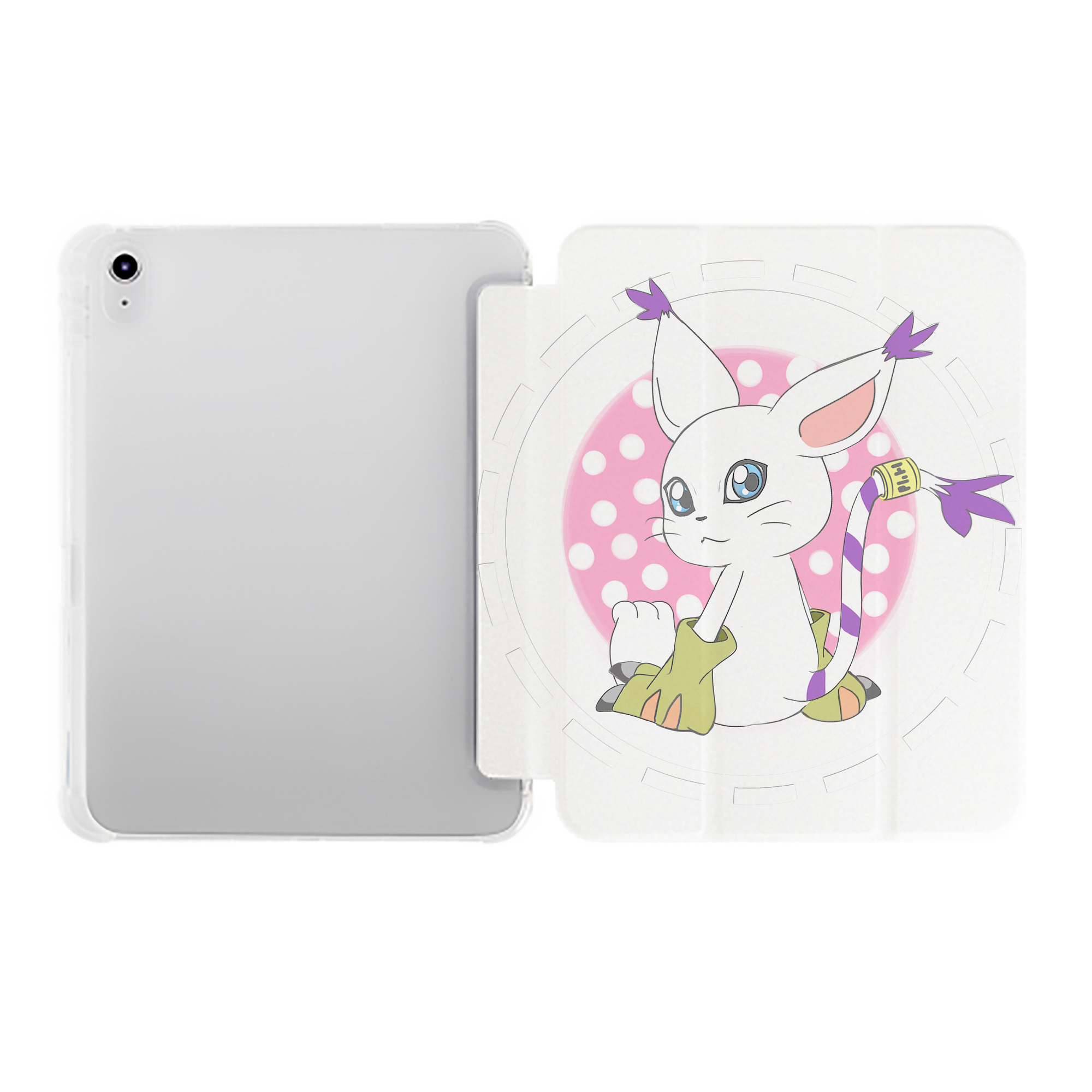 （画像用） Digimon デジタルモンスター/デジモン IPad ケース ペン収納付き 三つ折りスタンド PUレザー×シリコン 対応機種9.5/10.5/10.9インチ